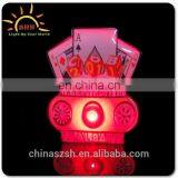 Eyeball Shape LED Plastic Halloween Items Flashing Pins