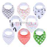 Pink Newborn 8 PackCotton Baby Organic Burp Cloths Cotton Baby Bandana Bibs thumbnail-5