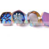 New Hexagonal Smoke Grinder 4 Layers 58mm Rainbow Zinc Alloy Tobacco Grinder Metal Smoke Grinder thumbnail-2