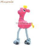 Luxury Teddy Dog Clean Teeth Rope Squeaky Plush Pet Toy thumbnail-2