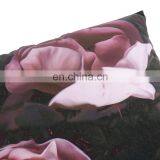 Home Decor Square 18x18 Inches Pillow Case Black and Purple Flowers Vintage Style Watercolor Decorative Pillowcase thumbnail-5