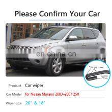 for Nissan Murano Z50 2003~2007 2004 2005 2006 Front Windscreen Windshield Wipers Car Accessories Stickers Car Wiper Blades thumbnail-2