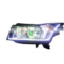 Xenon Headlight Projector Lens Angel Eye Led Drl Daytime Running Light Evil Eye Turn Signal for Chevrolet Cruze 2009-2014 thumbnail-1