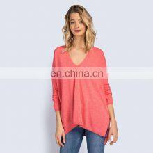 Women Mongolian Cashmere Vneck Sweater Woman thumbnail-1