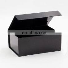 Custom Lamination Glossy Black Rigid A5 Deep Foldable Gift Box With Magnetic Closure thumbnail-5