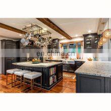 Custom American L Shaped Wooden Grey Shaker Kitchen Cabinet Designs for Sale thumbnail-5