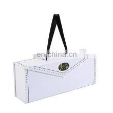 Custom Logo Innovate Pu Paper Hair Handle Bundles Gift Packaging Cuticle Aligned Virgin Long Wig Hair Box