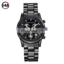HANNAH MARTIN HM-1039 Quartz Watches Minimalist Metal Stainless Steel With Day and Date Men Customized OEM Mens 2019 Men's Round thumbnail-3