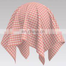 2022 Best Sale Pink Color Light Seersucker Check Design thumbnail-4