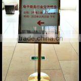Sign Display Stand-golden Stainless Steels Floor Stand-sign Board-POP Poster Board Stands High Quality thumbnail-3
