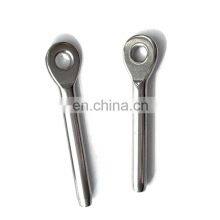 JRSGS Stainless Steel 304/316 Eye Swage Terminal Wire Rope Cable Banister Connector Stud Terminal Lag Screw Terminal Kit