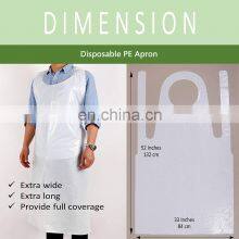 China Wholesale Best Price White /Blue Color Disposable Plastic LDPE PE Apron Protective PPE Kit Rolls Available thumbnail-4