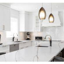Code：1003，Calacatta Artificial Stone Quartz Slab Kitchen Countertops thumbnail-3