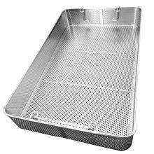 Professional Customized Stainless Steel Medical Sterilization Basket With Handle thumbnail-3