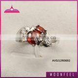 AVSJ12R0692-red 925 Silver China C.z. Rings thumbnail-1