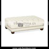 OT-016 Hotel Bedroom Fabric Bed End Stool Ottoman thumbnail-1