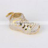 Fashion Jewelry 925 Sterling Silver Sport Jordan Shoe Hip Hop Men's Pendant thumbnail-3