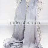 Korea Fashion Solid Color Plain Silk Satin Scarf thumbnail-6