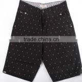 Mens cheap 100% garment stock lot printed shorts