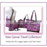 Floral Design Canvas Hand bag,Weekend bag,Shoulder bag,Tote bag,Wallet,Luggage Tag