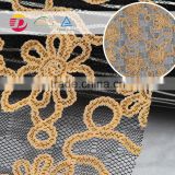 wholesale cheap shaoxing factory cotton poloy lace fabric top quality for sale