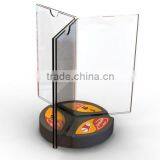 Three Side Menu Holder Restaurant Table Menu Holder Acrylic Flip Menu Holder