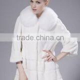 Rex14028 New Design Real Rex Rabbit Fur Coat
