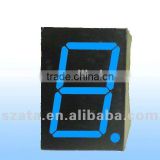 top quality one digit 7 segments led display	with blue color
