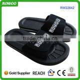 Five Finger Embossed Slippers Black EVA Slipper Men Custom Fashion Rubber Slippers