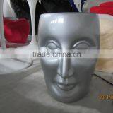 Art Studio Stylish Decoration Fiberglass Face Stool thumbnail-4