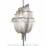 shining modern sliver chain chandelier pendant lights chandelier on sale