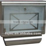 Foshan JHC-2080S Apartment Stainless Steel Mailbox/Glass Letter box/Mail box