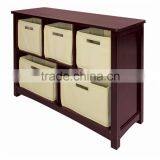 Wooden Children Toys Storage Cabinets thumbnail-2