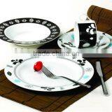 20PCS ROUND SHAPE FINE PORCELAIN DINNER SET WITH FULL DECAL