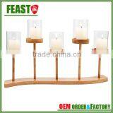 2015 NEW Design Decorative Candle Holder HOT Selling Candle Holder With Wooden Stand Quality Choice thumbnail-4
