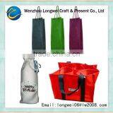 wine cooler bag/wine cooler plastic bag/wine bottle gel cooler bags