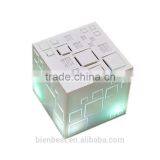 Mini Portable Q+ LED Bluetooth Speaker Square Subwoofer Speakers With Mic TF FM Radio Sound Box Boombox For Phone MP3 Player thumbnail-2