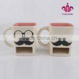 White Ceramic Mug Ceramic Fondue Mug thumbnail-6