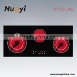 Convenient Black Ceramic Panel Large Induction Cooker With Knob Control