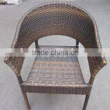 Outdoor Furniture Good Quality Leisure Handmade Rattan Wicker Stacking Garden Chair YC103 thumbnail-1