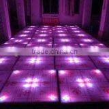 China Factory Cheap 3D Effect DMX 1X1m Led Starlit Dance Floor Tile Stage Lighting For Sale Christmas Decorative DJ Disco Party