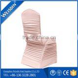 Luxury Polyester Ruffled Spandex Chair Cover for Wedding or Banquet Wholesale thumbnail-2