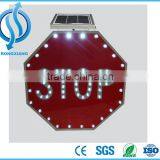 Aluminum Traffic LED Solar Stop Sign /Solar Traffic Warning Sign/Road Emergency Stop Indication Sign