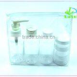 Cosmetic Packing Empty Clear Pet Bottle With Spray Cap Plastic Travel Bottle Set thumbnail-3