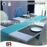 Hot Sale Light Blue Banquet Wedding Satin Table Runner For Party Event