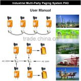 Industrial Duplex Multi-Party Paging Broadcasting System ,pstn emergency calling system