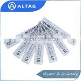 860-960MHz Passive Smart Alien H3 Chip Rfid Library Shelf Label for Management