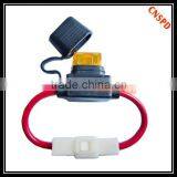 Waterproof Mini Blade FUSE HOLDR and ATS Blade Fuse, In-line Fuse Holder With 2 Connector With 110mm Wire