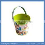 Custom Printed Mini Tin Bucket With Handle