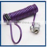 Spring Lock Cable With Keys And Loops With Logo thumbnail-2
